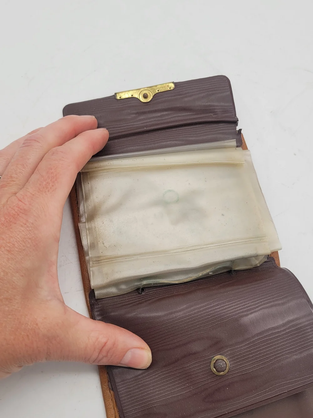 1980s bifold SecretaryStyle Vinyl Wallet Fold Out ID Sleeves AAA Promo Vitronic